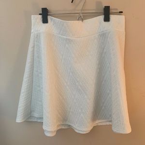 White skater skirt